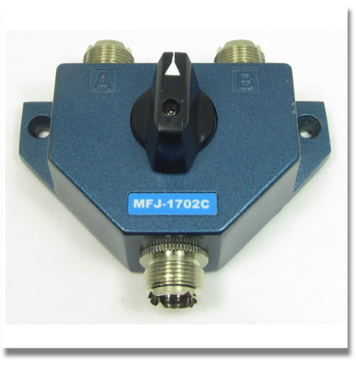 MFJ-1702 ANTENNA SWITCH


2 Position Antenna Switch with Lightning Arrest 
Better than 60 dB isolation at 300 MHz
Better than 50 dB at 450MHz
Less than 0.2 dB insertion loss
SWR below 1.2:1
SO-239 connectors
Only 3x2x2 inches